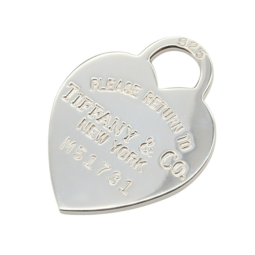 Tiffany Co to Heart Top Pendant Jewelry Sterling Silver